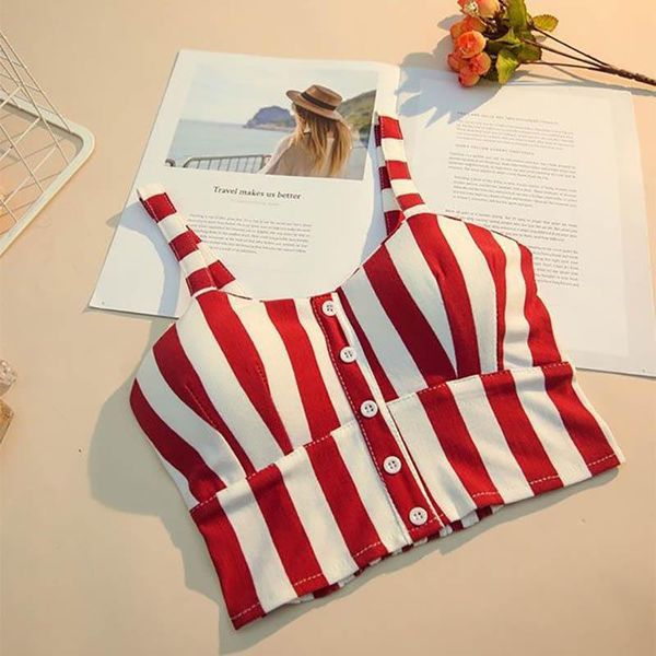 camisoles & tanks vertical stripes tank women sleeveless summer harajuku casual camisole female fashion slim wide sling crop, Black;white
camisoles & tanks vertical stripes tank women sleeveless summer harajuku casual camisole female fashion slim wide sling crop, Black;white
