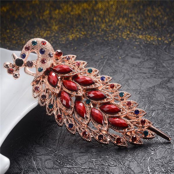 hair clips & barrettes fashion wedding great peacock clip women jewelry colorful rhinestone resin crystal metal hairpin, Golden;silver
hair clips & barrettes fashion wedding great peacock clip women jewelry colorful rhinestone resin crystal metal hairpin, Golden;silver