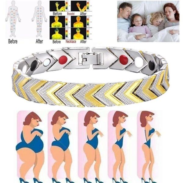 charm bracelets magnetic health bracelet physical therapy energy negative ion copper alloy, Golden;silver
charm bracelets magnetic health bracelet physical therapy energy negative ion copper alloy, Golden;silver