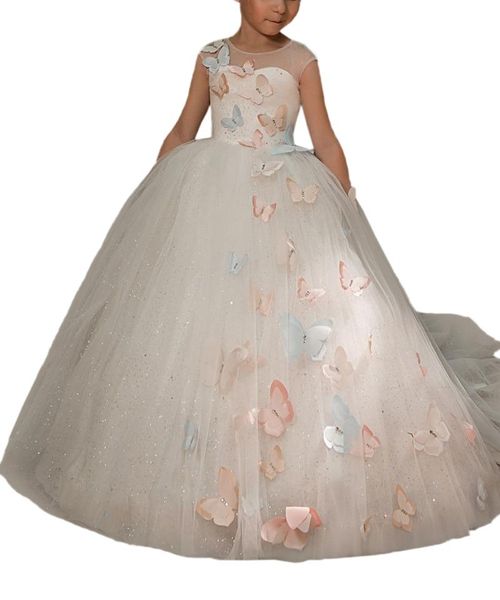 elegant trailing white tulle ball gown flower girl dress butterfly first communion for girls kid peagant wedding girl's dresses, Red;yellow
elegant trailing white tulle ball gown flower girl dress butterfly first communion for girls kid peagant wedding girl's dresses, Red;yellow