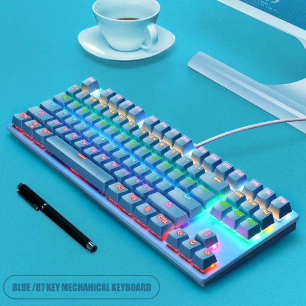keyboards k550 green shaft mechanical keypad 87 keys gaming keyboard with colorful light effect for windows xp/7/8/10 systems
keyboards k550 green shaft mechanical keypad 87 keys gaming keyboard with colorful light effect for windows xp/7/8/10 systems