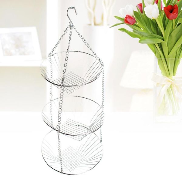 storage baskets 3-tier wire hanging basket stainless steel fruit swing bowl vegetables rack display stand
storage baskets 3-tier wire hanging basket stainless steel fruit swing bowl vegetables rack display stand