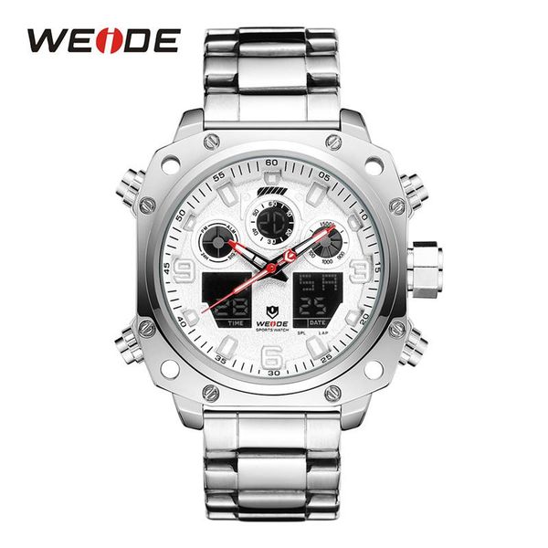 wristwatches weide men's watches quartz watch fashion casual stainless steel male clock relojes para hombre, Slivery;brown
wristwatches weide men's watches quartz watch fashion casual stainless steel male clock relojes para hombre, Slivery;brown