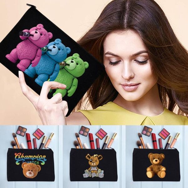 cosmetic bags & cases women's bag luxury makeup female lipstick bear pattern handbags pencil case for office/school
cosmetic bags & cases women's bag luxury makeup female lipstick bear pattern handbags pencil case for office/school