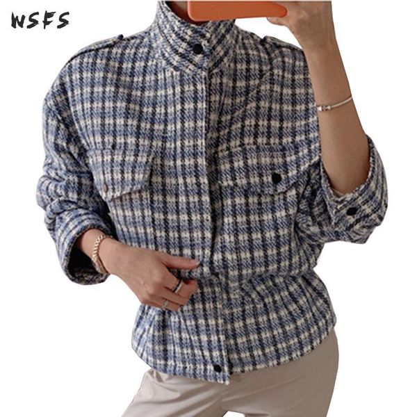 women's jackets autumn coat jacket blue khaki plaid short coats ladies loose elegant overcoat baseball clothes outerwear womens punk, Black;brown
women's jackets autumn coat jacket blue khaki plaid short coats ladies loose elegant overcoat baseball clothes outerwear womens punk, Black;brown