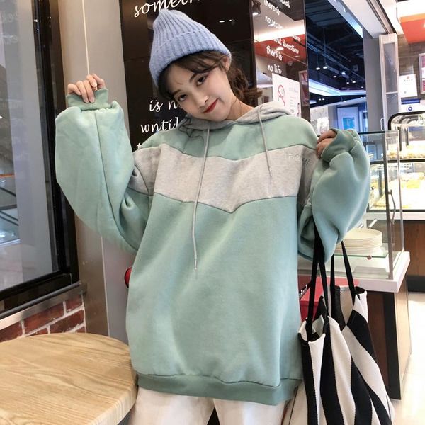 women's hoodies & sweatshirts loose hooded 2021 autumn fashion female casual oversize two color splice pullover ladies, Black
women's hoodies & sweatshirts loose hooded 2021 autumn fashion female casual oversize two color splice pullover ladies, Black