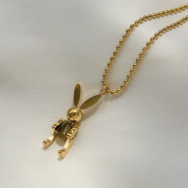 lucky mechanical rabbit pendant necklace light luxury niche dign high-grade steel chain 2021 female, White
lucky mechanical rabbit pendant necklace light luxury niche dign high-grade steel chain 2021 female, White