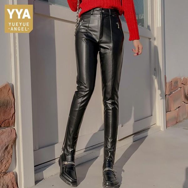 women's pants & capris luxury women cowhide leather pencil high waist casual slim fit long trousers female genuine plus size 6xl, Black;white
women's pants & capris luxury women cowhide leather pencil high waist casual slim fit long trousers female genuine plus size 6xl, Black;white