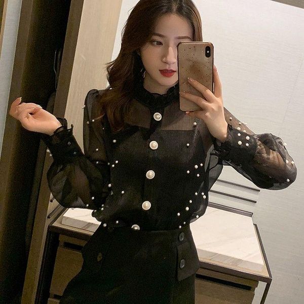 women's blouses & shirts blouse women spring shirt suspenders two-piece suit blusas mujer de moda, White
women's blouses & shirts blouse women spring shirt suspenders two-piece suit blusas mujer de moda, White