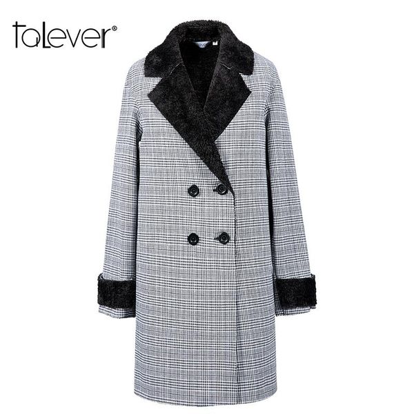 women's trench coats women winter plaid warm wool coat lady gray long woolen fashion female cotton outerwear windbreaker talever, Tan;black
women's trench coats women winter plaid warm wool coat lady gray long woolen fashion female cotton outerwear windbreaker talever, Tan;black