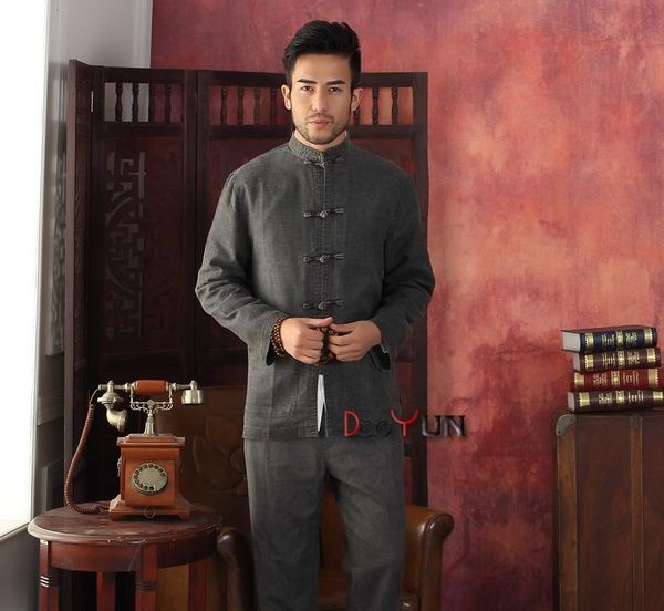 men's jackets gray tang suit classic chinese style linen embroidery jacket button coat sml xl xxl xxxl, Black;brown
men's jackets gray tang suit classic chinese style linen embroidery jacket button coat sml xl xxl xxxl, Black;brown