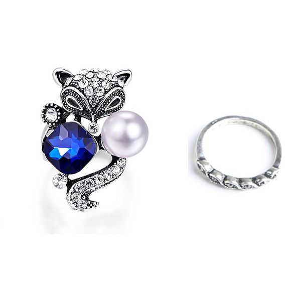 blue fox ring fashion originality leisure luxurious gift anniversary party, Golden;silver
blue fox ring fashion originality leisure luxurious gift anniversary party, Golden;silver