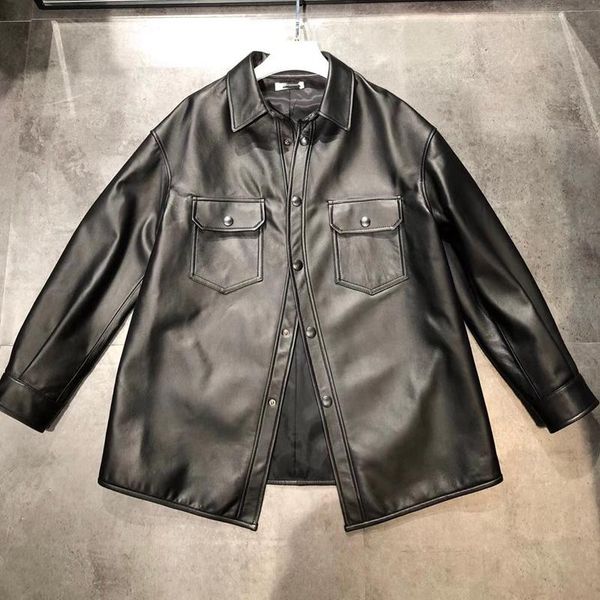 women's leather & faux women coats 100% genuine 2021 fashion lady natural sheepskin long sleeves jackets soft windbreaker h803, Black
women's leather & faux women coats 100% genuine 2021 fashion lady natural sheepskin long sleeves jackets soft windbreaker h803, Black
