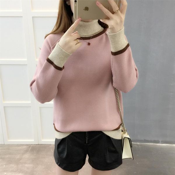 women's sweaters autumn winter women thick warm sweater loose korean mixed colors pullover knitted thicken female clothing ok325, White;black
women's sweaters autumn winter women thick warm sweater loose korean mixed colors pullover knitted thicken female clothing ok325, White;black