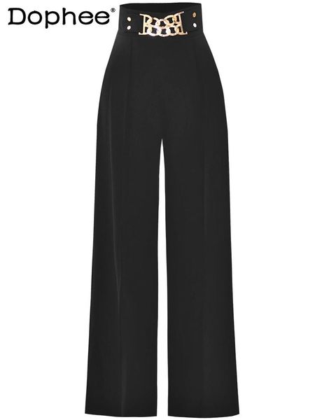 women's pants & capris high waist wide-leg 2021 spring suit trousers straight loose slimming long legs solid color elegant, Black;white
women's pants & capris high waist wide-leg 2021 spring suit trousers straight loose slimming long legs solid color elegant, Black;white