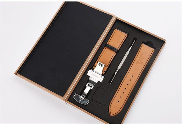 watch bands men's and women's round pattern crocodile leather strap with double press butterfly buckle flat, Black;brown
watch bands men's and women's round pattern crocodile leather strap with double press butterfly buckle flat, Black;brown