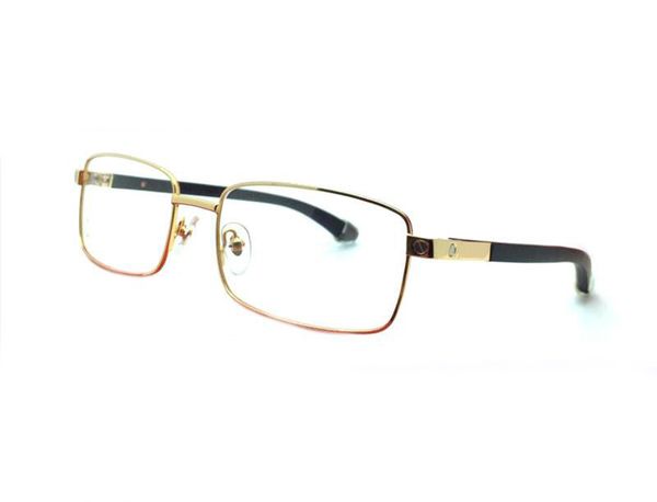 new fashion design optical eyewear 8101023 classic square metal frame wooden temples simple style glasses transparent lens quality, Black
new fashion design optical eyewear 8101023 classic square metal frame wooden temples simple style glasses transparent lens quality, Black