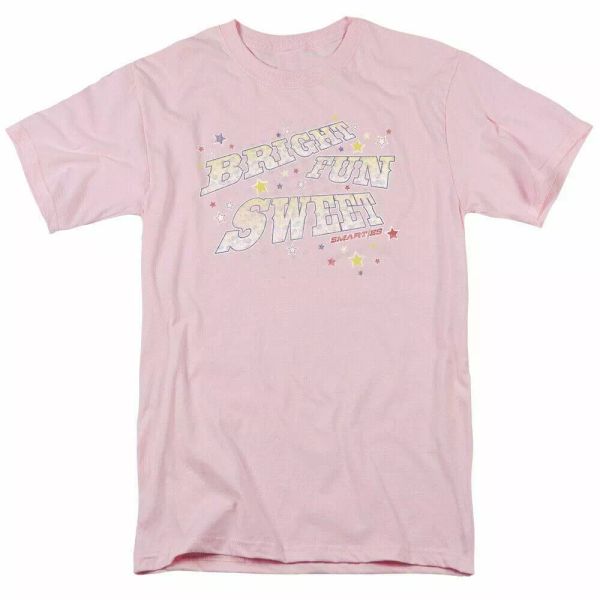 smarties bright fun sweet t shirt mens licensed sweet tangy candy light pink, White;black
smarties bright fun sweet t shirt mens licensed sweet tangy candy light pink, White;black