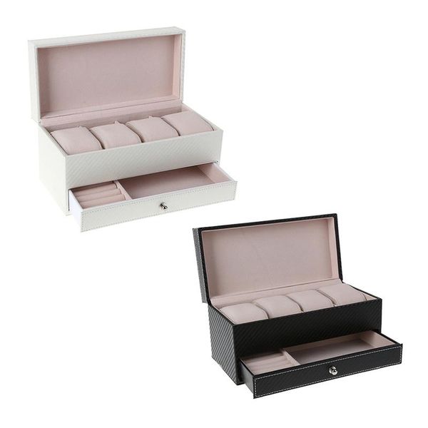 watch boxes & cases 4 compartment storage box drawer jewelry display leather square, Black;blue
watch boxes & cases 4 compartment storage box drawer jewelry display leather square, Black;blue