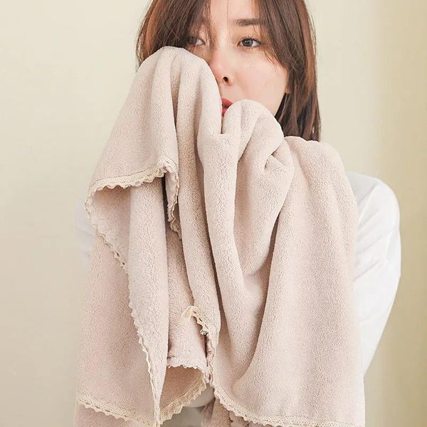 bath towel cute lace wrap flannel nightgown skirt super absorbent soft microfiber lady headband set for women
bath towel cute lace wrap flannel nightgown skirt super absorbent soft microfiber lady headband set for women