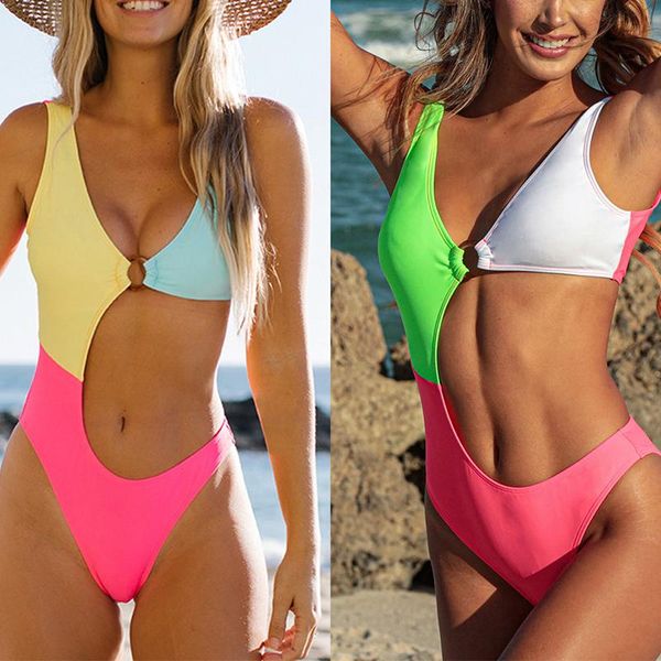 one-piece suits swimsuit women swimwear summer patchwork girl bathing swimmer beachwear contrast color bodysuit bra one piece bikini
one-piece suits swimsuit women swimwear summer patchwork girl bathing swimmer beachwear contrast color bodysuit bra one piece bikini