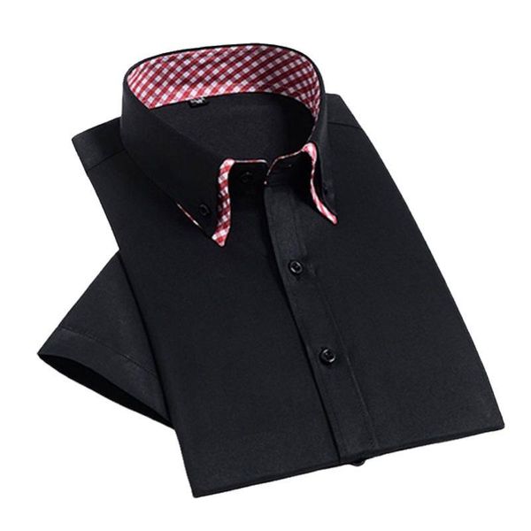 men's casual shirts cw 2021 slim fit short-sleeved shirt summer fashion brand solid color wild dress suit big size s-4xl n5010, White;black
men's casual shirts cw 2021 slim fit short-sleeved shirt summer fashion brand solid color wild dress suit big size s-4xl n5010, White;black