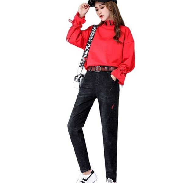 factory sale korean black jeans woman high waist cotton denim winter spring streetwear boyfriend women's, Blue
factory sale korean black jeans woman high waist cotton denim winter spring streetwear boyfriend women's, Blue