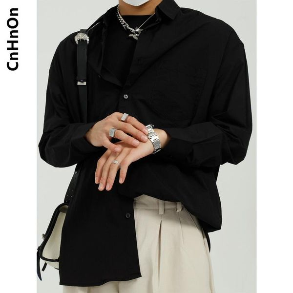 men's casual shirts spring products korean style loose simple shirt trend solid color long-sleeved men m6-am-8225, White;black
men's casual shirts spring products korean style loose simple shirt trend solid color long-sleeved men m6-am-8225, White;black