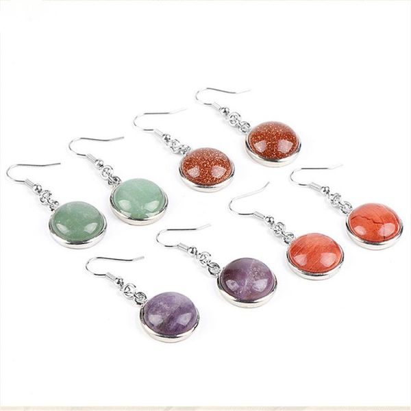 dangle & chandelier 6pair/lot nantural stone simple design gold sand round earrings fashion hipster crystal women's fishhook, Silver
dangle & chandelier 6pair/lot nantural stone simple design gold sand round earrings fashion hipster crystal women's fishhook, Silver