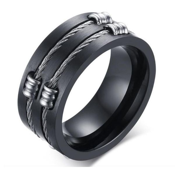 wedding rings classic wire cable biker for men 316l stainless steel brushed design boy signet finger bands hip hop bladed ring jewelry, Slivery;golden
wedding rings classic wire cable biker for men 316l stainless steel brushed design boy signet finger bands hip hop bladed ring jewelry, Slivery;golden