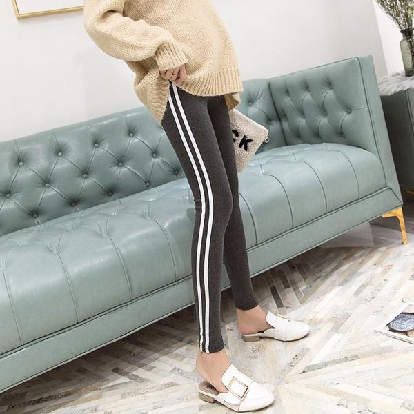 maternity pants knit cotton side striped leggings elastic waistline for large size prenatal mother clothes 1039 bottoms, White
maternity pants knit cotton side striped leggings elastic waistline for large size prenatal mother clothes 1039 bottoms, White