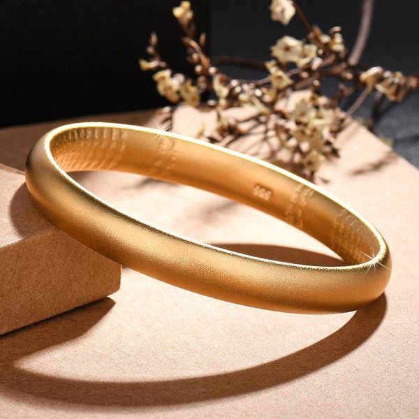 bangle gold shop window with the same bracelet female solid simple plated 24k frosted bracelett, Black
bangle gold shop window with the same bracelet female solid simple plated 24k frosted bracelett, Black