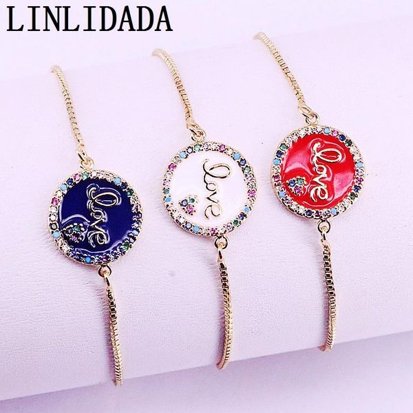 10pcs, gold filled fashion rainbow cz micro pave round enamel jewelry connector bracelets link, chain, Black
10pcs, gold filled fashion rainbow cz micro pave round enamel jewelry connector bracelets link, chain, Black