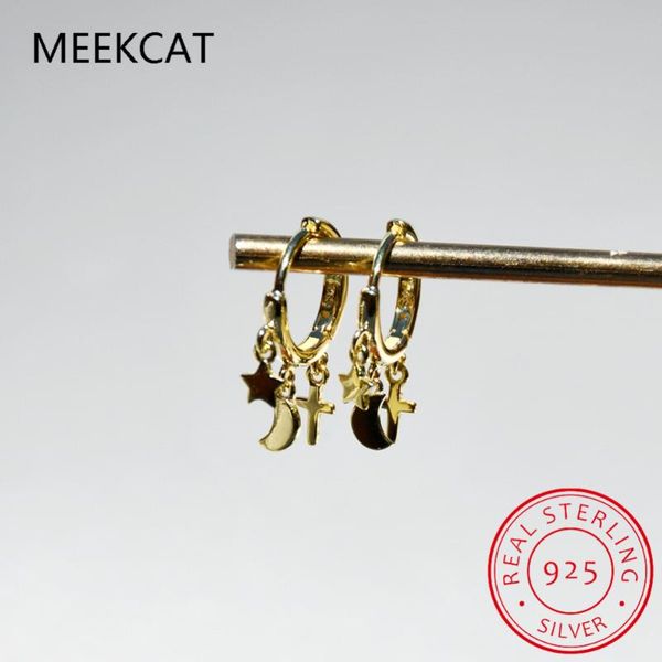 dangle & chandelier meekcat 925 sterling silver woman fine jewelry simple star moon cross golden earrings
dangle & chandelier meekcat 925 sterling silver woman fine jewelry simple star moon cross golden earrings