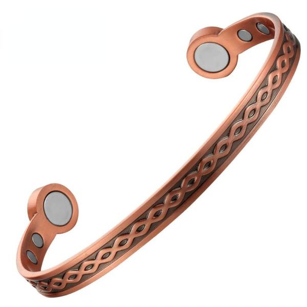 bangle women cuff pure copper bracelet magnetic adjustable health bracelets bangles for arthritis, Black
bangle women cuff pure copper bracelet magnetic adjustable health bracelets bangles for arthritis, Black