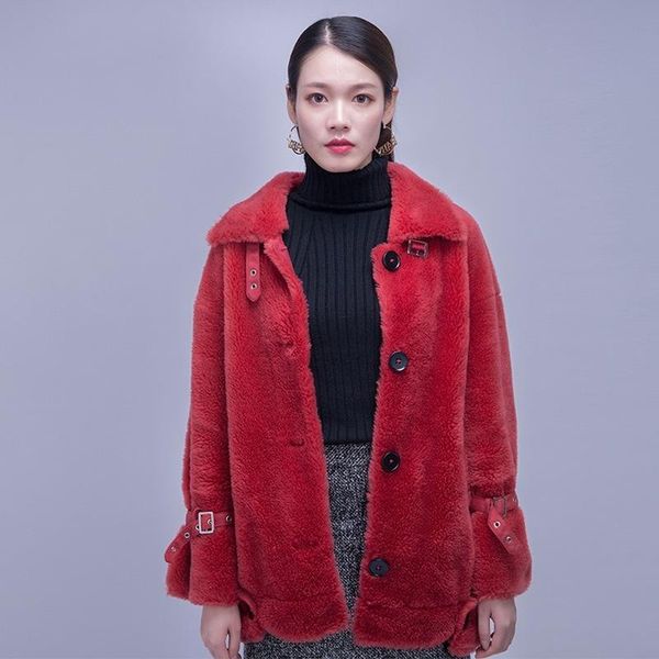 women's fur & faux autumn 100% sheep shearing jacket winter real coat women clothes 2021 korean wool jackets and coats 89068 yy1769, Black
women's fur & faux autumn 100% sheep shearing jacket winter real coat women clothes 2021 korean wool jackets and coats 89068 yy1769, Black