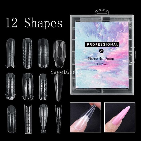 false nails 120pcs many shapes dual forms tips quick building gel mold nail extension system full cover molds, Red;gold
false nails 120pcs many shapes dual forms tips quick building gel mold nail extension system full cover molds, Red;gold