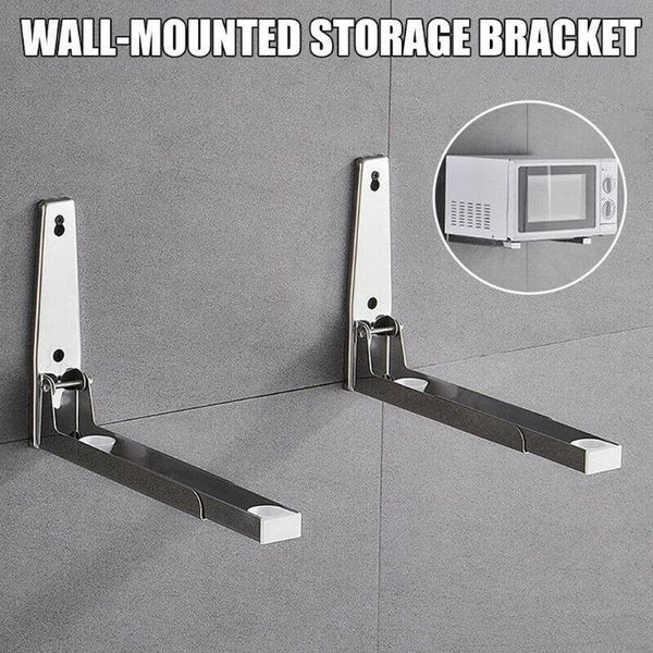 thickness durable 1 pair foldable wall mounted bracket stainless steel stand for kitchen microwave perforated storage rack#w bathroom & orga
thickness durable 1 pair foldable wall mounted bracket stainless steel stand for kitchen microwave perforated storage rack#w bathroom & orga