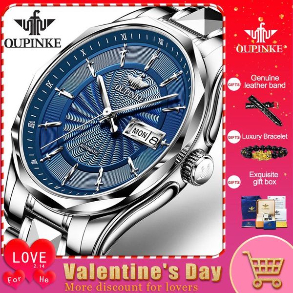 wristwatches oupinke luxury men's watches of the brands fully automatic mechanical in stainless steel, Slivery;brown
wristwatches oupinke luxury men's watches of the brands fully automatic mechanical in stainless steel, Slivery;brown