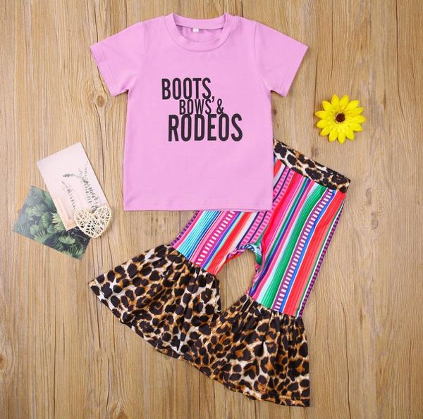 pieces kids suit set girls letter print o-neck short sleeve t shirt leopard flared trousers children's sets 1-6 years clothing, White
pieces kids suit set girls letter print o-neck short sleeve t shirt leopard flared trousers children's sets 1-6 years clothing, White