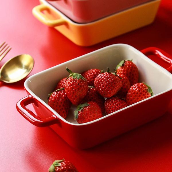 dishes & plates modern baking plate european style cheese baked rice ceramic tableware double ear long bowl microwave oven
dishes & plates modern baking plate european style cheese baked rice ceramic tableware double ear long bowl microwave oven