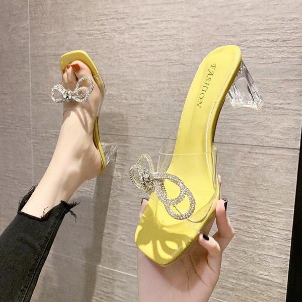 fashion transparent pvc bling crystal bow modern slippers women sandals high heels summer ladies shoes peep toe, Black
fashion transparent pvc bling crystal bow modern slippers women sandals high heels summer ladies shoes peep toe, Black