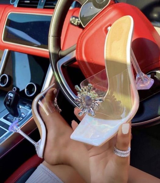 slippers pvc transparent crystal sun flowers buckle womens summer square toe ladies strange high heels sandals shoes femme, Black
slippers pvc transparent crystal sun flowers buckle womens summer square toe ladies strange high heels sandals shoes femme, Black