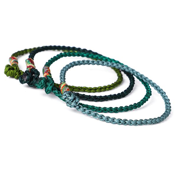 hand-woven tibetan bracelet four-strand braided jade line red rope bracelet, Black
hand-woven tibetan bracelet four-strand braided jade line red rope bracelet, Black
