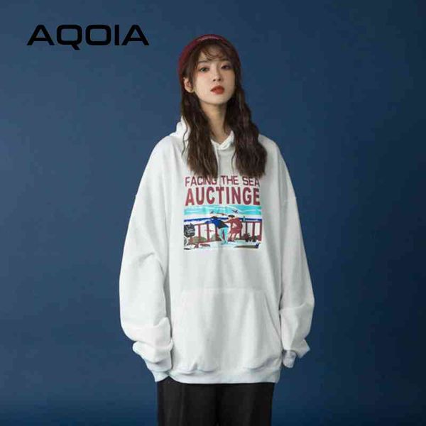 aqoia autumn boyfriend style letter printing loose cotton women's hoodies thin sweatshirt pockets sweatshirt oversize 210521, Black
aqoia autumn boyfriend style letter printing loose cotton women's hoodies thin sweatshirt pockets sweatshirt oversize 210521, Black