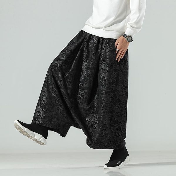 men casual pants joggers mens elastic waist loose irregular skirt solid color trousers streetwear harajuku wide leg men's, Black
men casual pants joggers mens elastic waist loose irregular skirt solid color trousers streetwear harajuku wide leg men's, Black