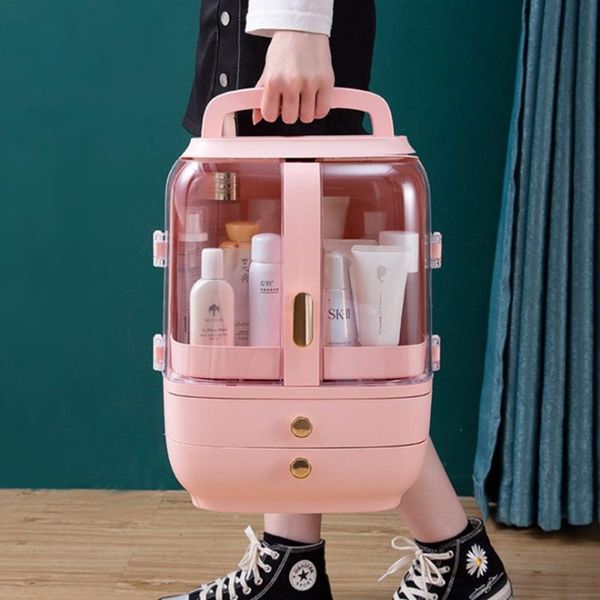 cosmetic bags & cases woman household cosmetics storage box portable suitcase makeup finishing dustproof waterproof 2 drawer make up handbag
cosmetic bags & cases woman household cosmetics storage box portable suitcase makeup finishing dustproof waterproof 2 drawer make up handbag