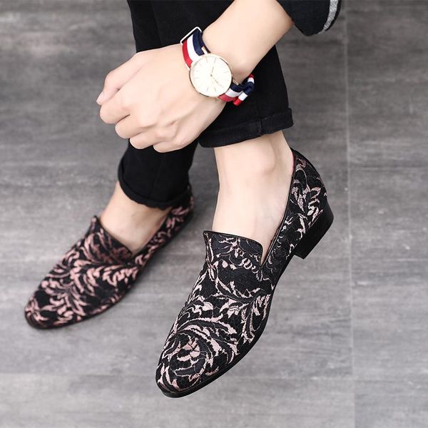 dress shoes 2021 fashion spring loafers men formal classic embroidery pattern footwear comfortable casual men's flats, Black
dress shoes 2021 fashion spring loafers men formal classic embroidery pattern footwear comfortable casual men's flats, Black