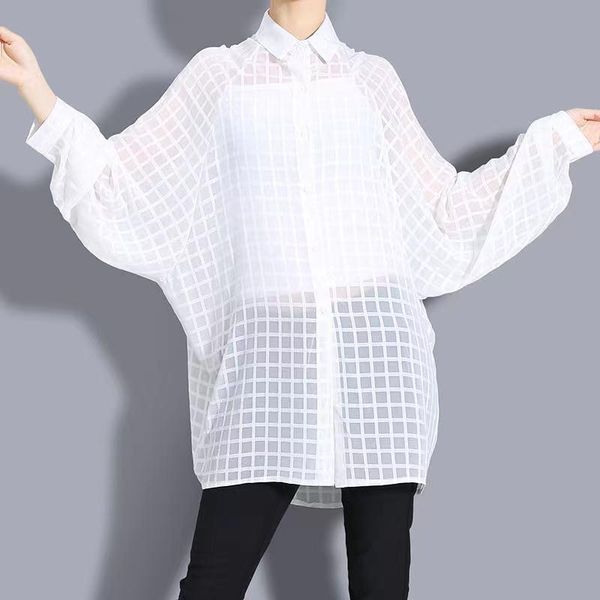 women's blouses & shirts 2021 autumn ladies fashion casual commuting wild trend plaid long-sleeved lapel clothing white shirt wh58
women's blouses & shirts 2021 autumn ladies fashion casual commuting wild trend plaid long-sleeved lapel clothing white shirt wh58