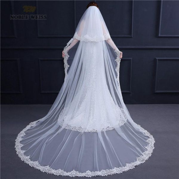 bridal veils noble weiss long two layers wedding veil cathedral customize appliques party with comb, Black
bridal veils noble weiss long two layers wedding veil cathedral customize appliques party with comb, Black
